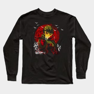 Aegis's Battle Stance Personas 3 Tees for Robot Enthusiasts Long Sleeve T-Shirt